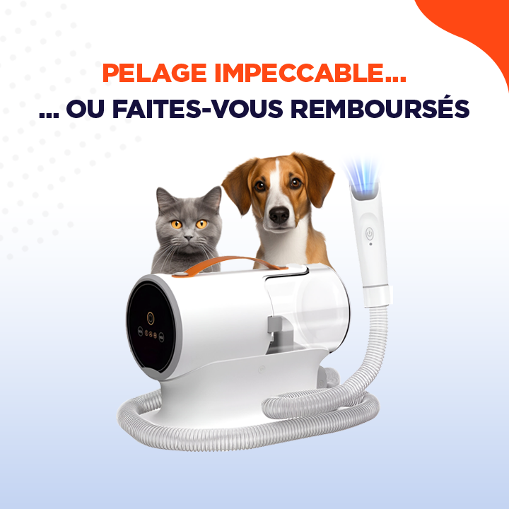 PetGroom || Kit de toilettage pour animaux avec aspirateur